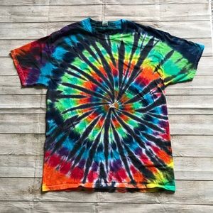 2-3XL Rainbow Tie-Dye T-shirt